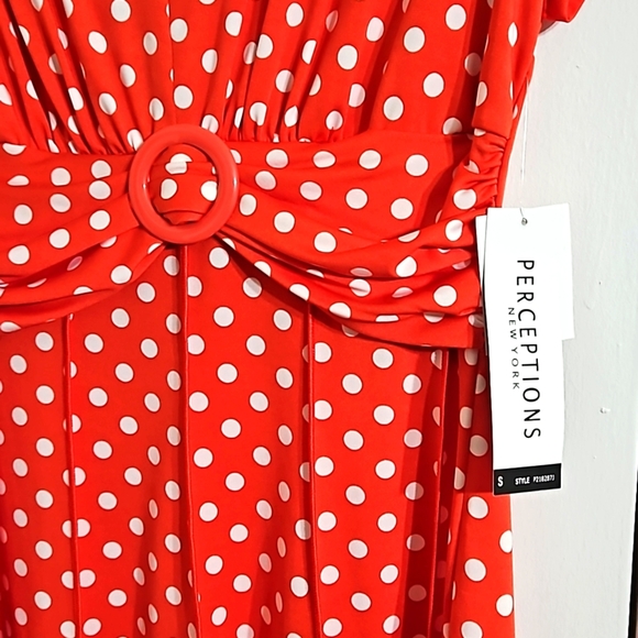 NWT Preceptions Red Polka Dot, size S - Picture 3 of 9